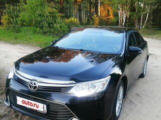 2015 Toyota Camry VII (XV50) Рестайлинг, чёрный, 1800000 рублей, вид 3