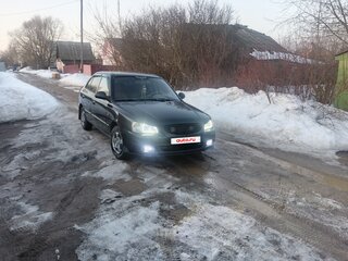 2007 Hyundai Accent ТагАЗ II, чёрный, 420000 рублей, вид 3