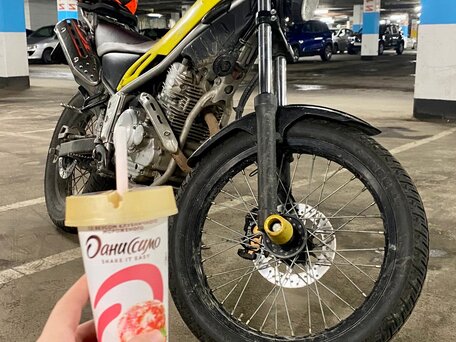 2004 Yamaha XG250 Tricker, жёлтый, 300000 рублей, вид 2