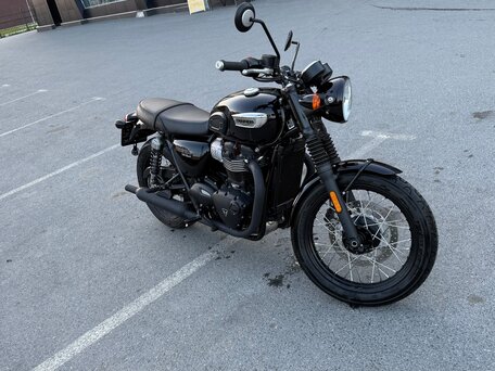 2018 Triumph Bonneville T100, чёрный, 1190000 рублей, вид 2