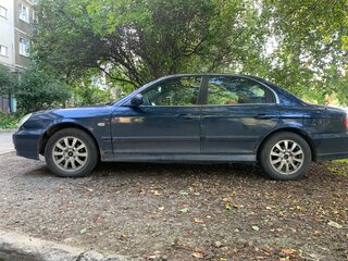 2008 Hyundai Sonata ТагАЗ IV (EF) Рестайлинг, синий, 750000 рублей, вид 3