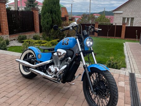1999 Honda Steed 400, голубой, 400000 рублей, вид 5