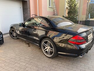 2008 Mercedes-Benz SL-Класс AMG 63 AMG II (R230) Рестайлинг 2, чёрный, 7500000 рублей, вид 3