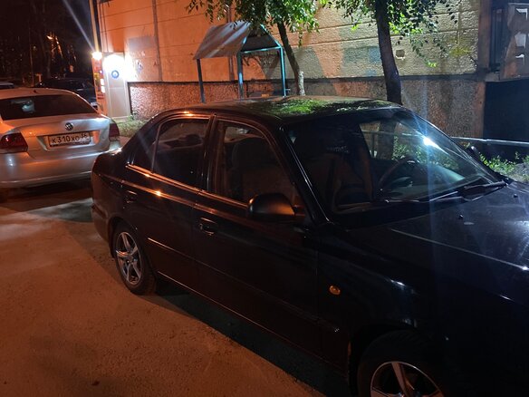 2010 Hyundai Accent ТагАЗ II, чёрный, 600000 рублей - вид 2