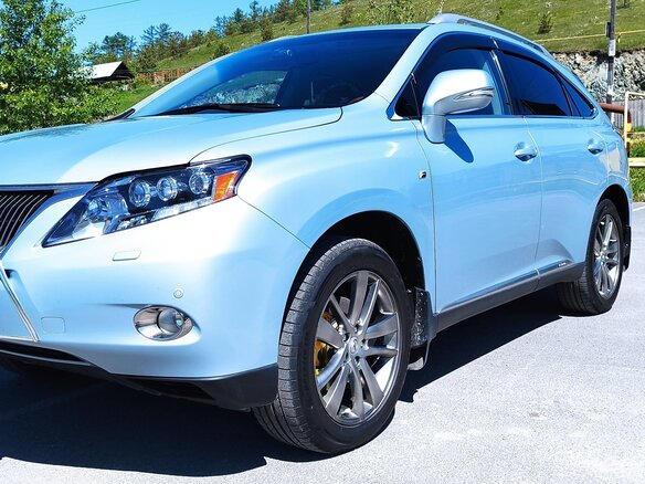 2010 Lexus RX 450h III, голубой, 2500000 рублей - вид 8