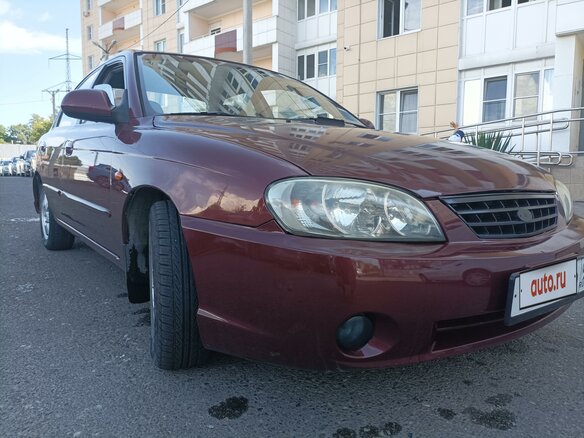 2008 Kia Spectra I Рестайлинг 2, красный, 550000 рублей - вид 7