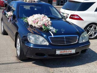 1999 Mercedes-Benz S-Класс 320 Long IV (W220), синий, 1200000 рублей, вид 3