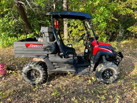 2008 Aeon SXS Cube 350 4WD, красный, 550000 рублей, вид 3
