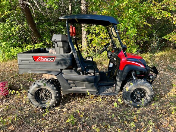 2008 Aeon SXS Cube 350 4WD, красный, 550000 рублей - вид 2