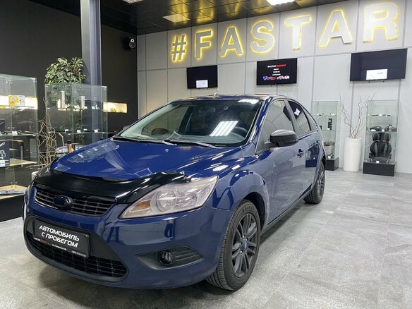 2010 Ford Focus II Рестайлинг, синий, 620000 рублей - вид 1