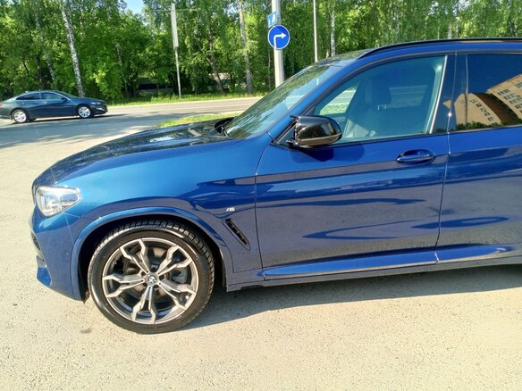 2021 BMW X3 20i xDrive III (G01), синий, 4990000 рублей - вид 11