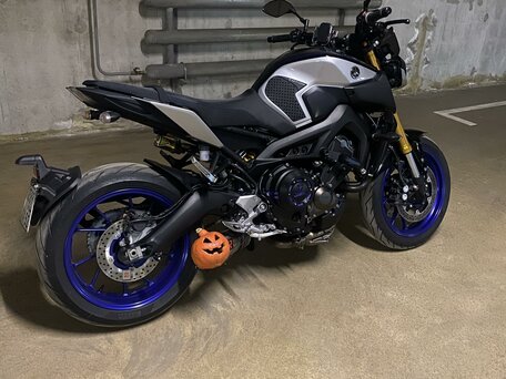 2019 Yamaha MT-09 (FZ-09), серебристый, 1050000 рублей, вид 4