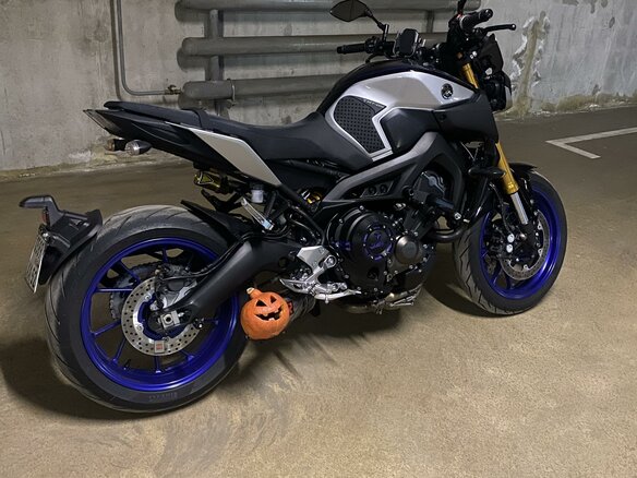 2019 Yamaha MT-09 (FZ-09), серебристый, 1100000 рублей - вид 3