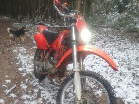 1998 Kawasaki KLX 250, красный, 210000 рублей, вид 3