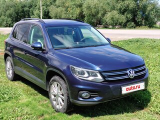 2014 Volkswagen Tiguan I Рестайлинг, синий, 1540000 рублей, вид 3