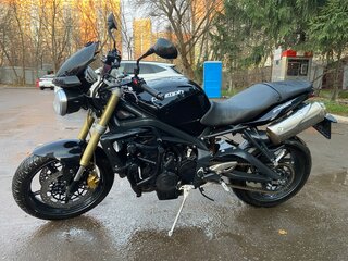 2012 Triumph Street Triple, чёрный, 490000 рублей, вид 4