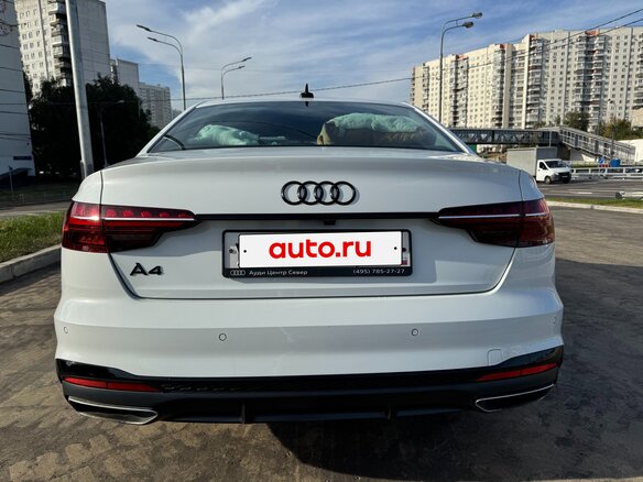 2020 Audi A4 40 TFSI V (B9) Рестайлинг, белый - вид 10