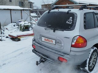 2003 Hyundai Santa Fe I, серебристый, 630000 рублей, вид 4