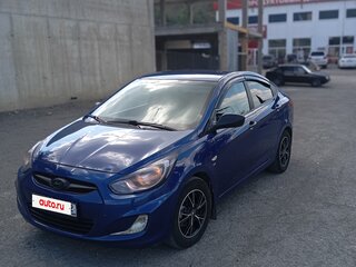 2013 Hyundai Solaris I, синий, 880000 рублей, вид 1