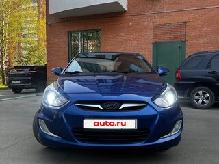 2012 Hyundai Solaris I, синий, 599999 рублей, вид 5