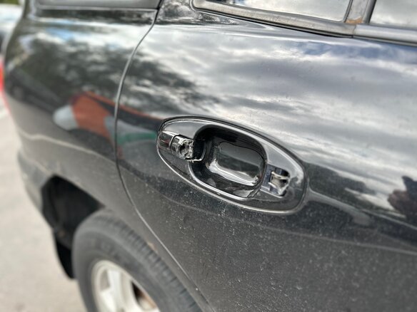 2004 Hyundai Santa Fe I, синий, 570000 рублей - вид 11