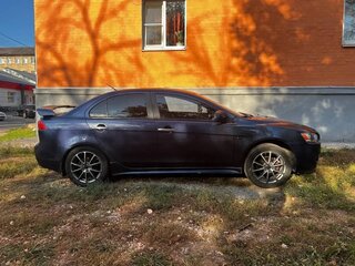 2008 Mitsubishi Lancer X, синий, 590000 рублей, вид 4