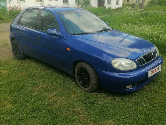 1997 Daewoo Lanos, синий, 170000 рублей
