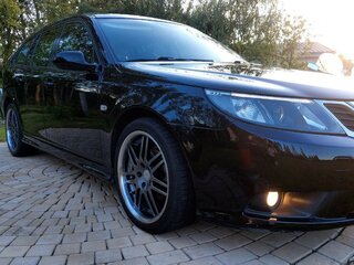 2008 Saab 9-3 II Рестайлинг, чёрный, 850000 рублей, вид 1