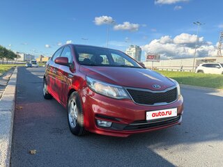 2017 Kia Rio III Рестайлинг, красный, 1250000 рублей, вид 2