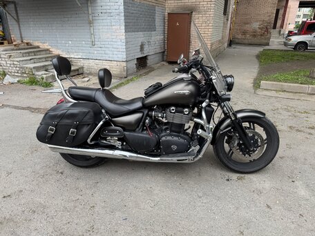 2012 Triumph Thunderbird Storm, серый, 900000 рублей, вид 1