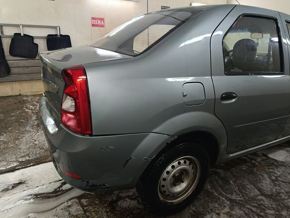 2011 Renault Logan I Рестайлинг, серый, 300000 рублей - вид 4