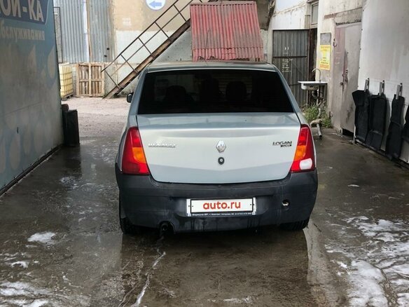 2008 Renault Logan I, серый, 220000 рублей - вид 4