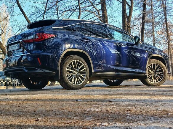 2019 Lexus RX 450h IV, синий, 5900000 рублей - вид 7