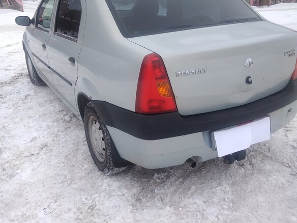 2007 Renault Logan I, серый, 250000 рублей - вид 6