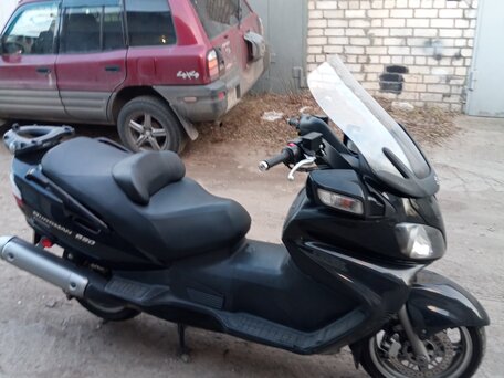 2008 Suzuki Burgman (SkyWave) 650, чёрный, 349000 рублей, вид 4