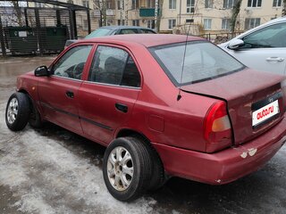 2005 Hyundai Accent ТагАЗ II, красный, 310000 рублей, вид 4