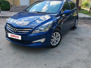 2015 Hyundai Solaris I Рестайлинг, синий, 850000 рублей, вид 2