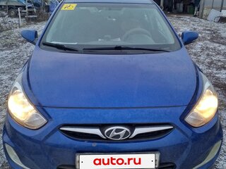 2011 Hyundai Solaris I, синий, 920000 рублей, вид 2
