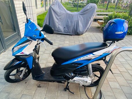 2011 Honda Click, голубой, 130000 рублей, вид 2