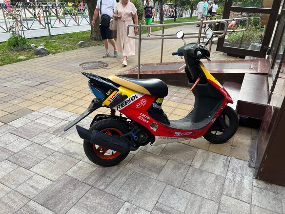 2005 Honda Dio, красный, 48000 рублей - вид 4