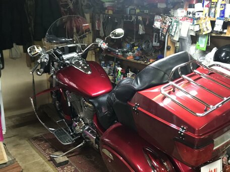 2002 Honda VTX 1800, красный, 750000 рублей, вид 1