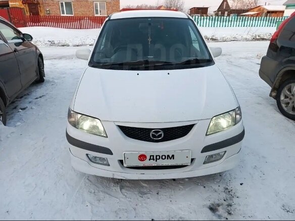 1999 Mazda Premacy I (CP), белый, 450000 рублей - вид 1