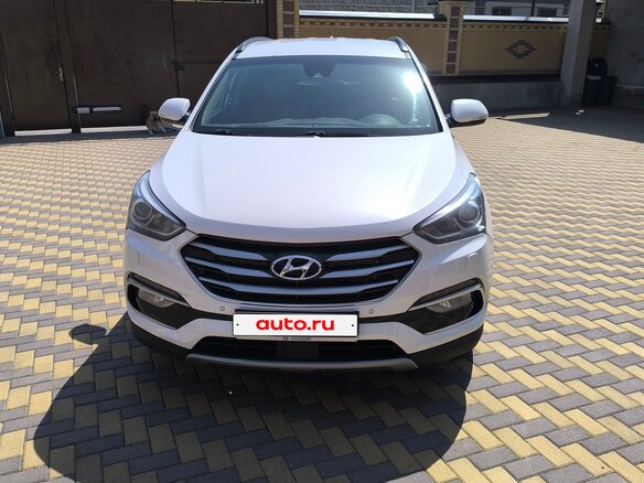 2015 Hyundai Santa Fe III Рестайлинг, белый, 1500000 рублей