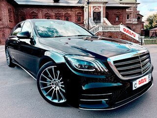 2018 Mercedes-Benz S-Класс 350 d Long VI (W222, C217) Рестайлинг, чёрный, 5300000 рублей, вид 4