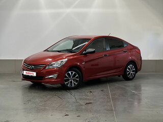 2015 Hyundai Solaris I Рестайлинг, красный, 750000 рублей, вид 1