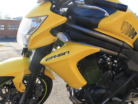 2012 Kawasaki ER-6N, жёлтый, 380000 рублей, вид 1