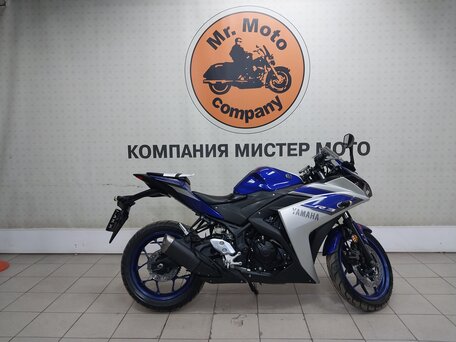 2015 Yamaha YZF-R3, синий, 435000 рублей, вид 1