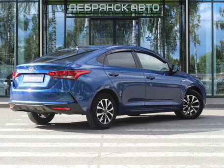 2021 Hyundai Solaris II Рестайлинг, синий, 1795000 рублей, вид 3