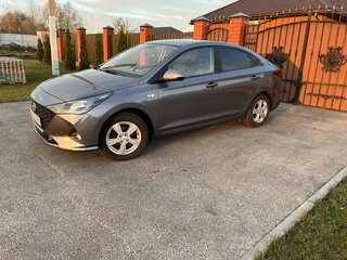 2021 Hyundai Solaris II Рестайлинг, серый, 1450000 рублей, вид 3