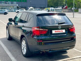 2013 BMW X3 20i xDrive II (F25), чёрный, 1450000 рублей, вид 4